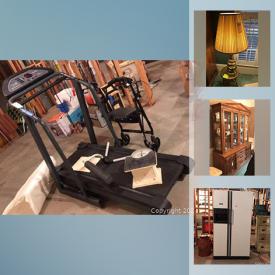 MaxSold Auction: This online auction features Mink coat, Brass four-poster bed, TV, Bose Sound system, figurines, Wicker furniture, Amber glass, vintage settee, office supplies, amall kitchen appliances, refrigerator, board games, jewelry and much more!