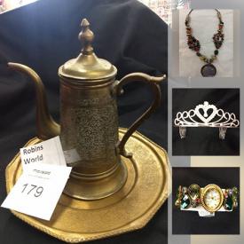 MaxSold Auction: This online auction features dolls, antique porcelain clown, wooden art piece, jewelry, Leapfrog, Saks Christmas stockings, vases, dishes, collector ornaments, pillows, dinosaur drawer pulls, brass teapot and plate, Christmas themed jewelry and much more!