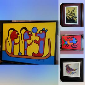 MaxSold Auction: This online auction features original paintings by Norval Morrisseau, Don Chase, and Fine Art Prints by Tom Thomson, Don Chase, Bruce Morrisseau, Benjamin Chee Chee, Lawren Harris and more!