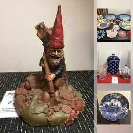 MaxSold Auction: This online auction features beer steins, Roseville pottery, Seraphim classic Angels, jewelry, Novelty teapots, teacups, Oscar De La Renta China, vintage Campbell soup mugs and much more!