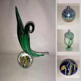 MaxSold Auction: This online auction features glass decor, candy ornaments, glass dish, pen drawings, Capodimonte, figural mirror, elephant decor, wooden box, Blue Mountain pottery, LEGO Frozen, bakelite, trinkets, fountain pens, glassware, jewelry, milk glass, statue and much more!