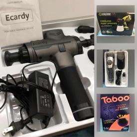 MaxSold Auction: This online auction features electronics, small kitchen appliances, decor, ECardy portable massage gun, drone, Cordless drill, beauty equipment, fingertip pulse oximeter, electric breast pump, Winter coat and much more.