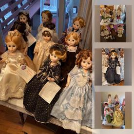 MaxSold Auction: This online auction features collectible dolls, doll furniture, barbies, electronics, wicker, coffee table, well, wall art, books, storage items, display cases, statues, glassware, electronics, toys and games, Lenox, decor, clarinet, china, seasonal decor, grill utensils and much more!