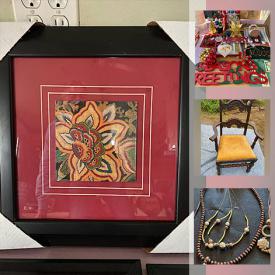 MaxSold Auction: This online auction features jewelry, artworks, furniture, collectibles, antiques, lamp, Christmas decor, grandfather's clock, silverware, ceramic plate, solar-powered attic fan, candelabras, books, bags and much more.