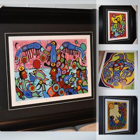 MaxSold Auction: This online auction features framed and matted prints by artists such as Tom Thomson, Lawren Harris, Norval Morrisseau, Maud Lewis, Benjamin Chee Chee and more!