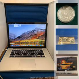 MaxSold Auction: This online auction features Craft supplies, Dog supplies, coins, Olympic pins, Commemorative coins, Proof sets, North American transport tokens, wireless gear, HP Toners and much more!