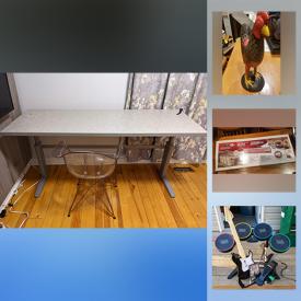 MaxSold Auction: This online auction features a patio furniture set, Christmas decor, small kitchen appliances, sports items, bikes, golf balls, projector, books, toys, magnetic bike trainer, sleighs, lighting, metal shelving doors, sewing machine, office items, vintage pedal scooters and much more!
