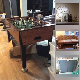 MaxSold Auction: This online auction features Electronics, Polk tower speakers, Ikea furniture, Xbox 360, costume jewelry, Disney watches, Foosball table, Tupperware, Patio furniture, Remote control cars, tools, Irrigation system, Wedding dress and much more.