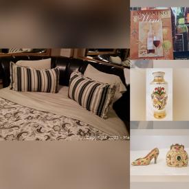 MaxSold Auction: This online auction features Ladies Shoes & Boots, Purses, Binoculars, Vacuums, Miniature Shoe/Purse Collection, Lockable Wine Rack, Tires, Wall Oven, Rice Paper Lamps, Massage Table, Round Bed, Brass Chandelier, Jewelry, Sunglasses and much more!