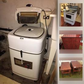 MaxSold Auction: This online auction features TV, area rugs, China cabinet top, Curio cabinet, bedroom furniture, bar fridge, Retro stove and much more!