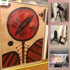 MaxSold Auction: This online auction features art, collectors plate, 33" tall hardwood sculpture, Satsuma bowl, porcelain plates, jars, fireplace tools, electric guitar, antique clock, sewing machine and much more!