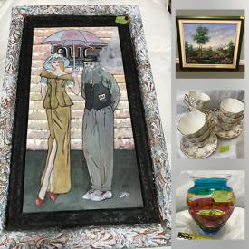 MaxSold Auction: This online auction features Artwork, Pottery, China, Costume Jewelry, and Much, Much, More!!