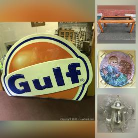 MaxSold Auction: This online auction features collector plates, teacups, vintage soda vending machines, small kitchen appliances, LPs, antique Dinah cook chair, toys, vintage music boxes, vintage hull, Boston sports memorabilia and much more!