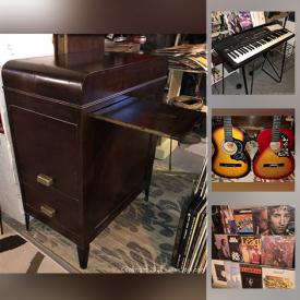 MaxSold Auction: This online auction features collectibles such as film press kits and LP box sets, vintage liquor cabinet, framed prints, original pastel art, instruments such as Yamaha keyboard and acoustic guitars, books, handbags, accessories, chandelier, small kitchen appliances and much more!