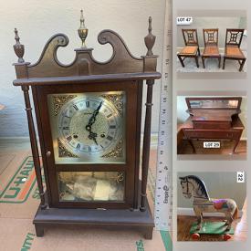 MaxSold Auction: This online auction features Seth Thomas wall clock, shop vacuum, Asian panels, small kitchen appliances, yard statues, rocking horses, hand tools, toys, vintage Star Trek items and much more!