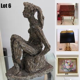 MaxSold Auction: This online auction features art glass, Teak stool, art pottery, Native art, Indian Bajot seats, decorative plates, artwork, wooden sculpture, vintage fireplace screen, Norval Morrisseau prints, collector plates and much more!