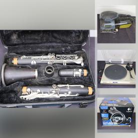 MaxSold Auction: This online auction features video gaming gear, laptop parts, Clarinet, power tools, comics, skates, LPs, film camera lenses, Buddha board zen tablet, costume jewelry, phone parts and much more!