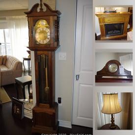 MaxSold Auction: This online auction features sideboard, original paintings, art pottery, electric fireplace, grandmother clock, Swivel rocker, original wall art, TV, tools, small kitchen appliances, men's jackets and much more!