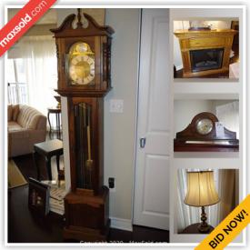 MaxSold Auction: This online auction features sideboard, original paintings, art pottery, electric fireplace, grandmother clock, Swivel rocker, original wall art, TV, tools, small kitchen appliances, men's jackets and much more!