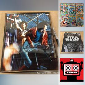 MaxSold Auction: This online auction features collectibles such as signed memorabilia, Marvel and DC comics, trading cards, Star Wars, diecast cars and Canadiana, NIB gaming peripherals, art such as small sculptures, posters, and limited edition print with COA, antique zither, antique advertising, slot cars, home decor, porcelain, books, costume jewelry, DVDs, children’s toys, carnival glass, board games, holiday decor and much more!