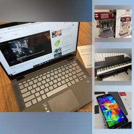 MaxSold Auction: This online auction features Lenovo laptop, digital piano, PC Tablets, used in open box items such as Humidifiers, portable induction cooktop, computer parts, small kitchen appliances, gaming gear, portable air conditioner, popcorn machine and much more!