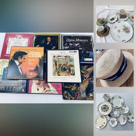 MaxSold Auction: This online auction features collectibles such as vintage albums, decorative plates, fine china, vintage toys, vintage books, antique home decor, hand tools, walkers, antique lamps, glassware, small kitchen appliances and much more!