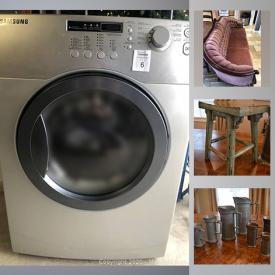 MaxSold Auction: This online auction features Dryer, men's mountain bike, wooden toys, Adirondack chairs, pampered chef items, antique tea cart, Murano glass fruit, vintage dolls and much more!