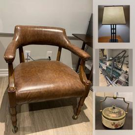 MaxSold Auction: This online auction features lamps, decorative mirrors, light fixtures, rugs, decor, bags, vintage vase, eye mask, stones, crystal, wooden accessories, boxes, vintage chairs, hanging shade, elliptical, clothing and much more!