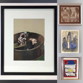 MaxSold Auction: This online auction features vintage Francis Bacon Lithographs, A J Casson art, Marc Chagall Lithographs, antique map, art books, antique engraving and much more!