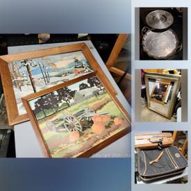 MaxSold Auction: This online auction features collectibles such as Goebel, antique silver chafing dish, and milk glass, new doors, home decor, lamps, books, NIB bedding, NIB home spa items, NIB small kitchen appliances, cookware, handbags, costume jewelry and much more!