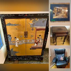 MaxSold Auction: This online auction features pyrex, sectional couch, vintage furniture, antique furniture, Keurig coffee machine, outdoor patio furniture, silver-plated, Royal Daulton's, framed art, brass decor and much more.