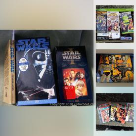 MaxSold Auction: This online auction features collectibles such as Star Wars, vintage records, trading cards, and vintage comics, electronics such as Nintendo GameCube console and Technosonic player, books such as novels, textbooks and encyclopedias, DVDs, CDs, VHS, golf clubs, children’s toys, board games and much more!