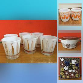 MaxSold Auction: This online auction features vintage pyrex bowls, art pottery, vintage fire king, art glass, vintage die-cast vehicles, coins, Hockey cards, Annika Kaliman artwork, Jasmine skye original artwork, toys, vintage books, LPs, vintage postcards and much more!