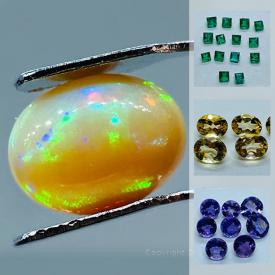 MaxSold Auction: This online auction features gemstones such as Opals, Peridots, emerald, Quartzes, Amethysts, Garnets, Moonstones, Sapphires, Tigers Eyes, Prasiolite, and Cluster drop earrings, bracelets, rings, necklaces and much more!