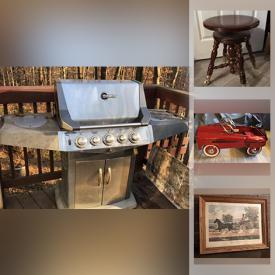 MaxSold Auction: This online auction features vintage engraving, collection of shells, vintage pedal car, antique footstool, vintage American Eagle train set, vintage Mother Of pearl wall hanging, vintage drum, BBQ grill and much more!