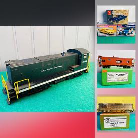 MaxSold Auction: This online auction features collectibles such as MIB model scale trains, HO scale train buildings, and model kits, vintage limited edition prints, DVDs and much more!