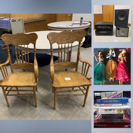 MaxSold Auction: This online auction features vintage board games, vintage cookware, vintage electronics and camera, vinyl records, furniture, light fixtures, Starbucks coffee press and much more.