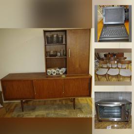 MaxSold Auction: This online auction features MCM teak furniture such as a storage bench, dining table and chairs, hutch, coffee table, chair and footstool and more, table lamps, health care items, prints, carpets, rugs, cutlery, glassware, golf set, dishware, electronics, decor, small kitchen appliances and much more!