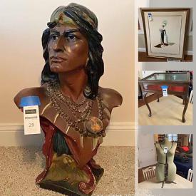 MaxSold Auction: This online auction features sports collectibles, coins, new men's ties, Robert McClintock prints, vintage Hiawatha bust, workstation exercise bike, collector plates, costume jewelry, toys & games and much more!