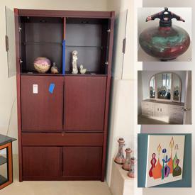 MaxSold Auction: This online auction features Swivel chairs, bedroom furniture, ceramic art, signed framed art, Pottery art, Giusti copper pot, TVs, outdoor Patio furniture, HP computer, tools and much more!