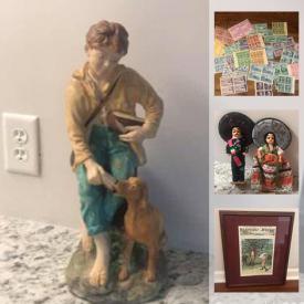 MaxSold Auction: This online auction features a new in box queen size bed, La-Z-Boy recliner, bookshelf, art, antique iron, loveseat, french art, round table, lamp, vases, nightstand, stamps, figurines, luggage, bedspread, rug and much more!