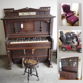 MaxSold Auction: This online auction features Mobility scooter, electric wheelchair, antique pedal organ, Inuit prints, signed numbered prints, teacups, vintage books, small kitchen appliances, indigenous art, and much more!