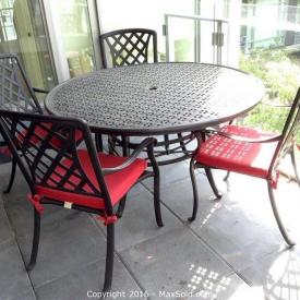 MaxSold Auction: This online auction features Sofa, Patio Table With Six Chairs, Sharp Aquos 32 Inch TV, Denon AV Surround Receiver, Area Carpet, Royal Doulton Webb Corbett Crystal and much more!