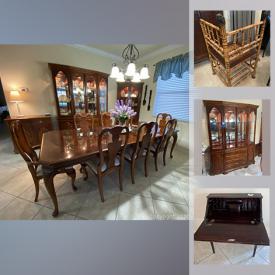 MaxSold Auction: This online auction features Stanley Cherry dining room furniture, fine bone china, Hummels, Lenox Wildlife figurines, Limoges, vintage tiffin glasses, crystal, antique furniture and much more!