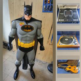 MaxSold Auction: This online auction features musical instruments, electronics, albums, records in a box, a batman figure and much more.