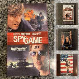 MaxSold Auction: This online auction features VHS tapes and DVD movies such as Glimmer man, godfather, Patton, independence day, sister act, patriot and much more!