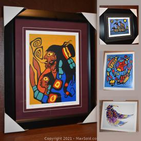 MaxSold Auction: This online auction features a large collection of Arts such as "Harmony in Nature" By Norval Morrisseau, "Blue Sky" By Emily Carr, "Church Crisis " By AJ Casson, "Sun Shower " By Lawren Harris, "Native Celebration" By Don Chase, "Red Maple" By AY Jackson and much more.