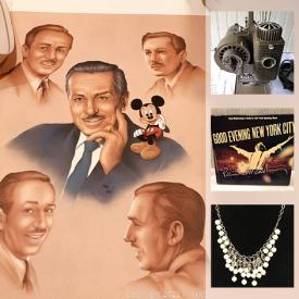 MaxSold Auction: This online auction features vintage Mickey Mouse collectibles, Jade Chinese figurine, jewelry, CDs, vintage porcelain teapot, Amazon kindle, chainsaw, rooftop carrier and much more!