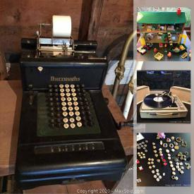 MaxSold Auction: This online auction features Ernest and Gabler grand piano, many mid-century Modern collectibles to include fisher-price toys, vintage turntable, Lionel train, vintage Electronics, Rotary Phones, cast iron, Swag lamps, vintage kitchen, vintage posters, vintage camping gear and much more.