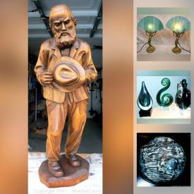 MaxSold Auction: This online auction features collectibles such as antique crystal, and silver plate, art such as signed oil paintings, signed watercolour paintings, signed carvings, Romero bronze, table lamps, floor lamps, art glass, antique salvaged windows, pottery, vases and much more!